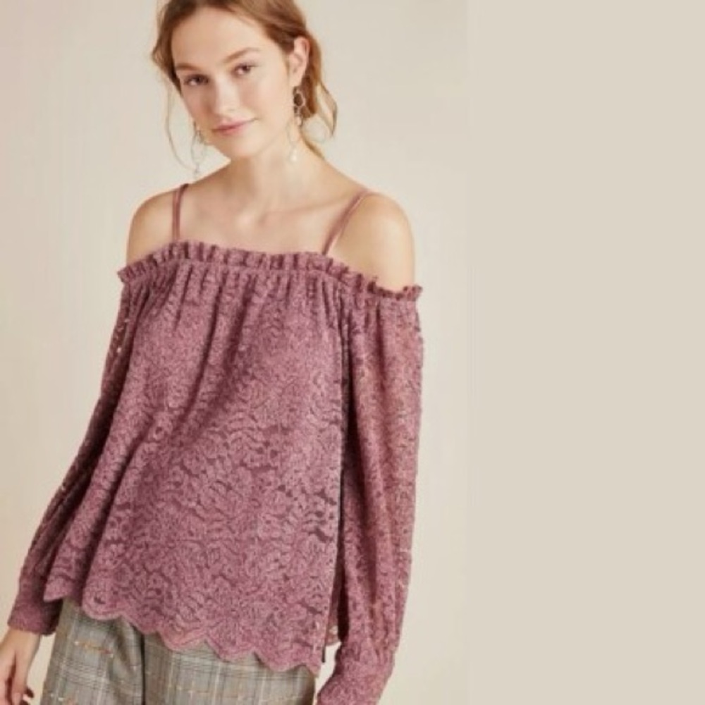 NWT Anthropologie Romana Lace Top